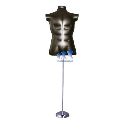 Inflatable Male Torso, Large with MS1 Stand